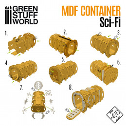 SciFi Container Pod | MDF wood