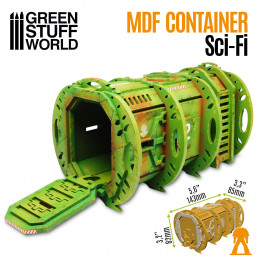 SciFi Container Pod | MDF wood