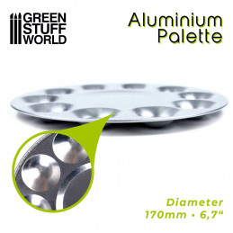 ▷ Round Mixing Palette  Round pallet paint - GSW