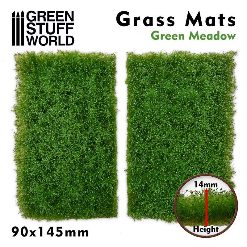Grasmattenausschnitte - Grüne Wiese | Grasmatten modellbau