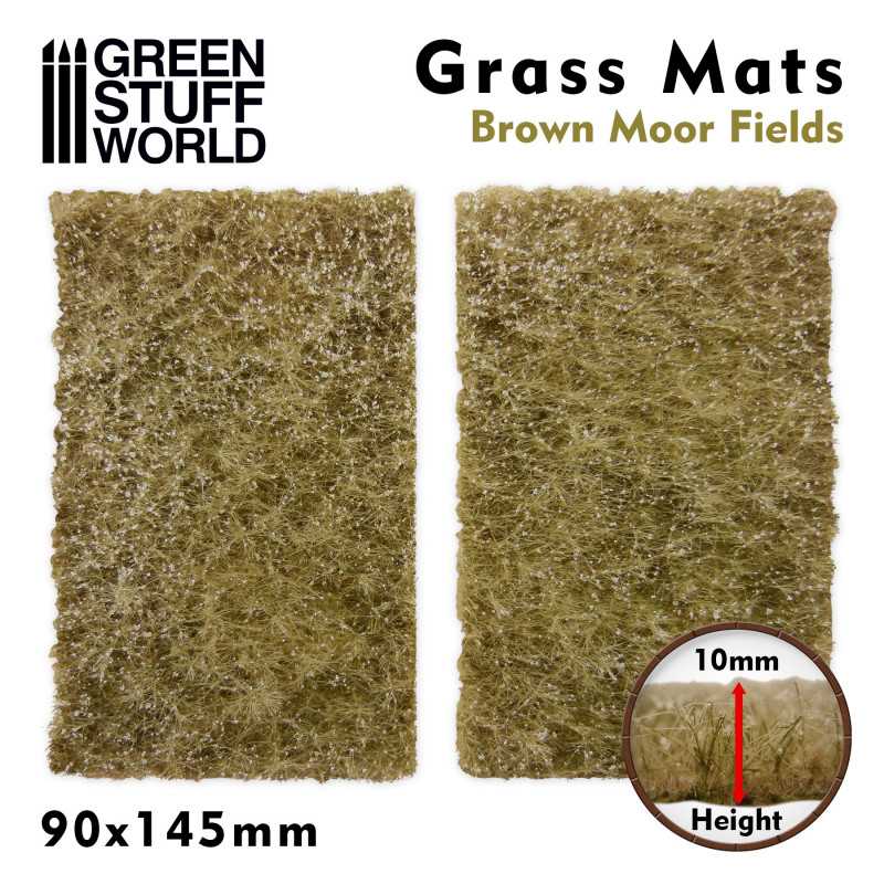 ▷ Grass Mat Cutouts - Brown Moor Fields