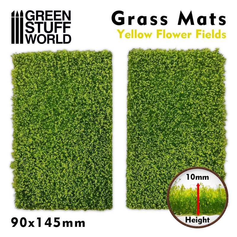 Grass Mat Cutouts - Yellow Flower Field | Grass Mat Cutouts Grass Mat Cutouts - Yellow Flower Field | Grass Mat Cutouts