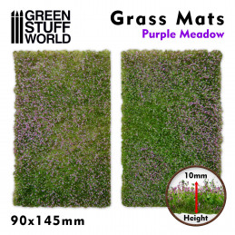 Découpe de Tapis d'Herbe - Prairie Pourpre | Découpe de Tapis d'Herbe