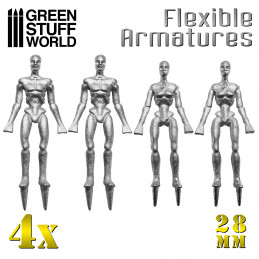 Flexible Armatures in 28 mm