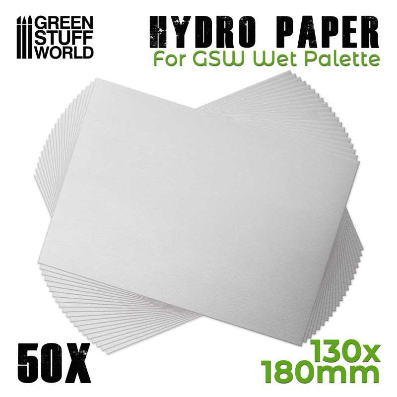 50x Wet Pallet Paper, Palette Paper for Miniature Painting