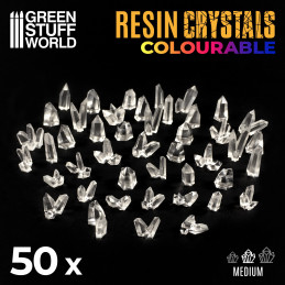 CLEAR Resin Crystals - Medium | Transparent resin bits