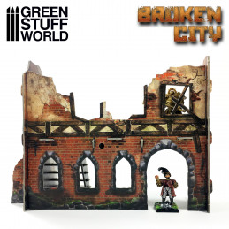 Broken City - Terrain Set | Cardboard Scenery