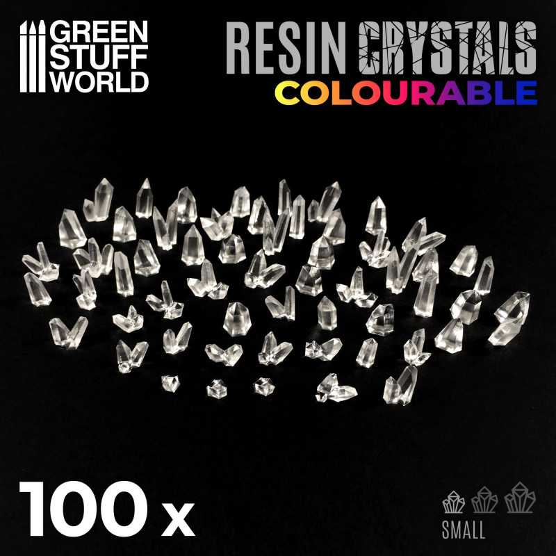 Cristales de Resina transparentes coloreables