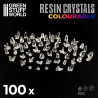 cristaux de résine transparents colorables