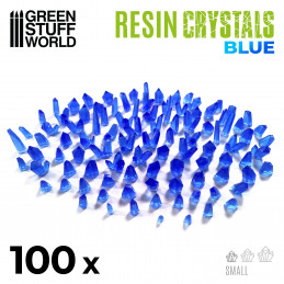 Cristales de Resina AZUL - Pequeños Bits de Resina Transparente