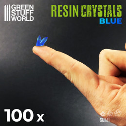 BLUE Resin Crystals - Small | Transparent resin bits