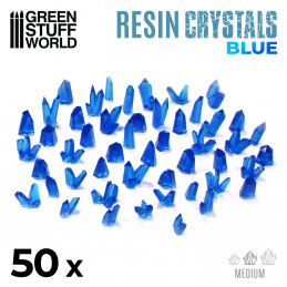 BLUE Resin Crystals - Medium | Transparent resin bits