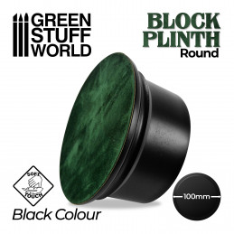 Round Block Plinth 10cm - Black | Round Cylinder Plinths