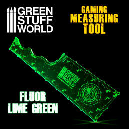 Medidor Gaming - Verde Lima Fluor 8 pulgadas Marcadores y Reglas