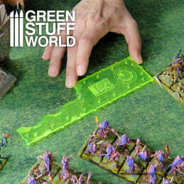 Gaming-Messwerkzeug - Fluor Lime Green 8 Zoll | Marker und Spiel Lineale