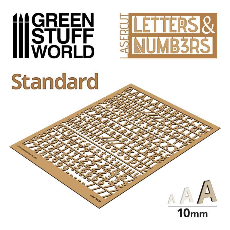 Letters and Numbers 10 mm STANDARD | Letters and Numbers for Modelling Letters and Numbers 10 mm STANDARD | Letters and Numbers for Modelling