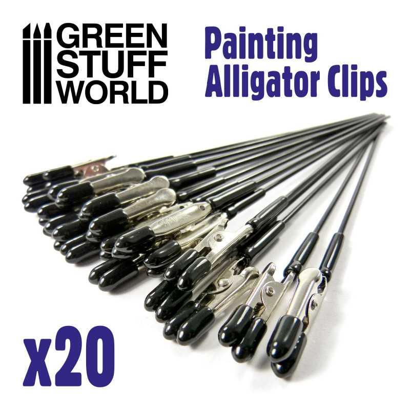 ▷ Klammer Airbrush Krokodilklemmen x20