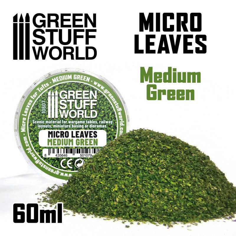 Micro Leaves - Medium green Mix | Miniature leaves Micro Leaves - Medium green Mix | Miniature leaves