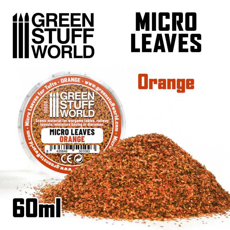 MICRO FEUILLES - Mélange orange | Feuilles Modélisme