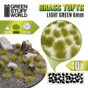 Touffes d'herbe - 6mm - Auto-Adhésif - Vert clair