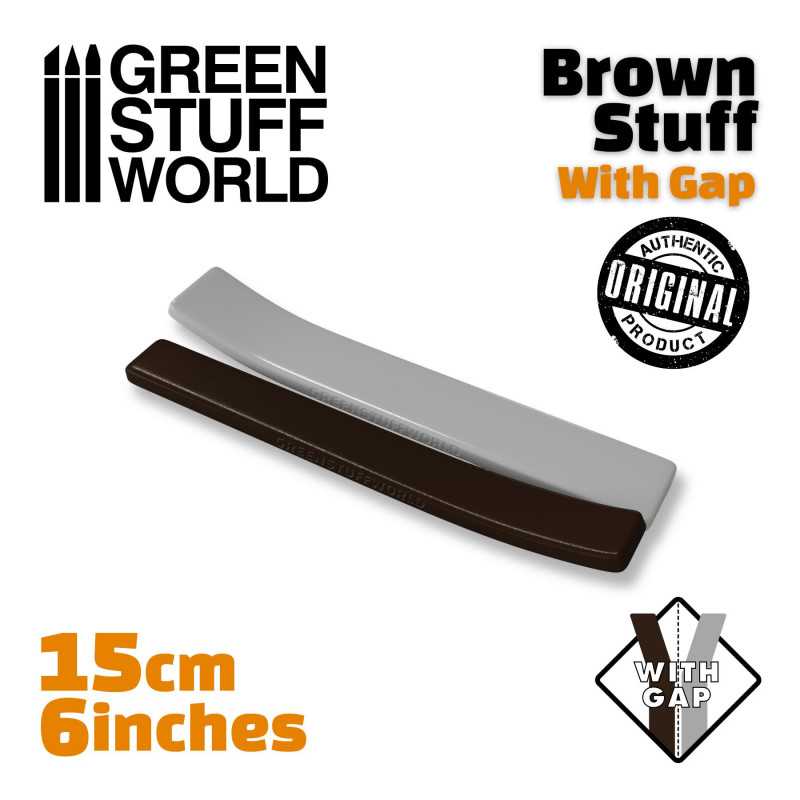 Brown Stuff Modelliermasse Rolle 15 cm - 6 zoll MIT TRENNUNG | Brown Stuff Kitt