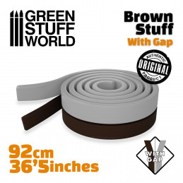 Brown Stuff Tape 36,5 inches WITH GAP | Brown Stuff putty