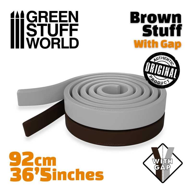 Brown Stuff Modelliermasse Rolle 92 cm - 36.5 Zoll MIT TRENNUNG | Brown Stuff Kitt