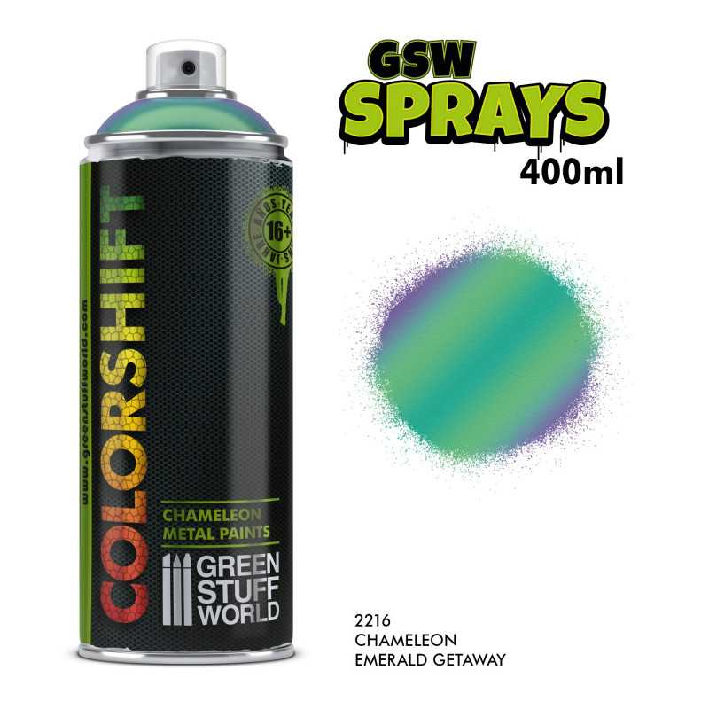 Pintura Camaleon Spray - EMERALD GETAWAY 400ml Spray Colorshift Camaleon