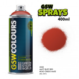 SPRAY Primer Colour Matt RED RUST 400ml | Colour Primers Spray