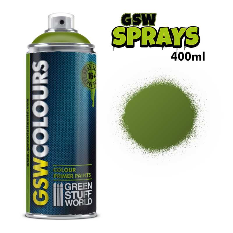 SPRAY Primer Colour Matt GREEN 400ml | Colour Primers Spray