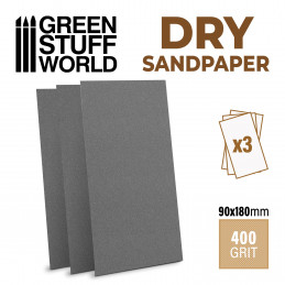 SandPaper 180x90mm - DRY 400 grit | Sandpaper