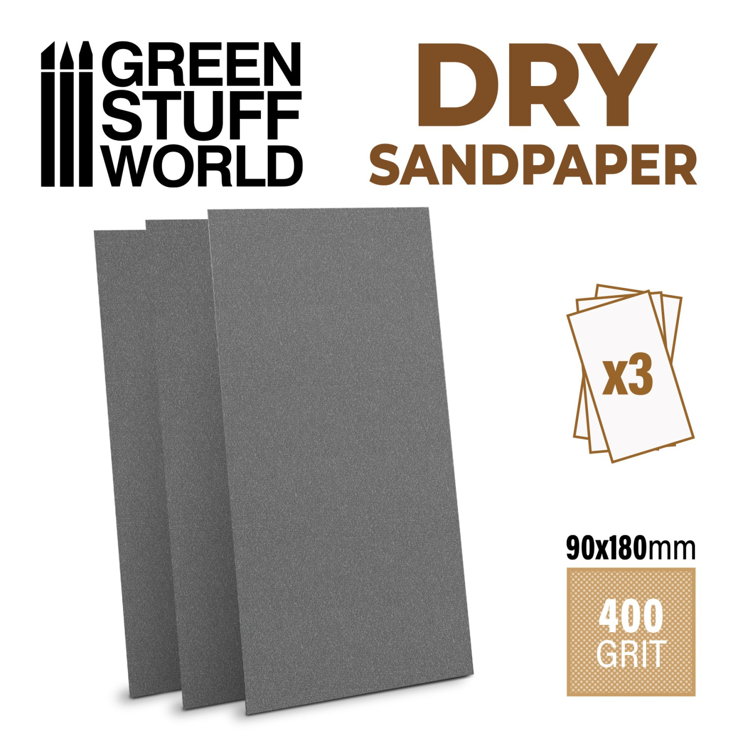 PAPEL LIJA - DRY SandPaper - 400 grit