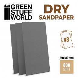 SandPaper 180x90mm - DRY 800 grit | Sandpaper