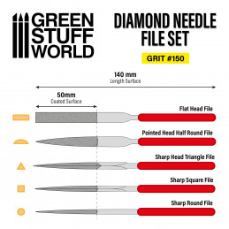 Diamond Needle Files Set - Grit 150 | Files Set