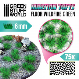 Martian Fluor Tufts - FLUOR WILDFIRE GREEN | Martian Fluor Tufts