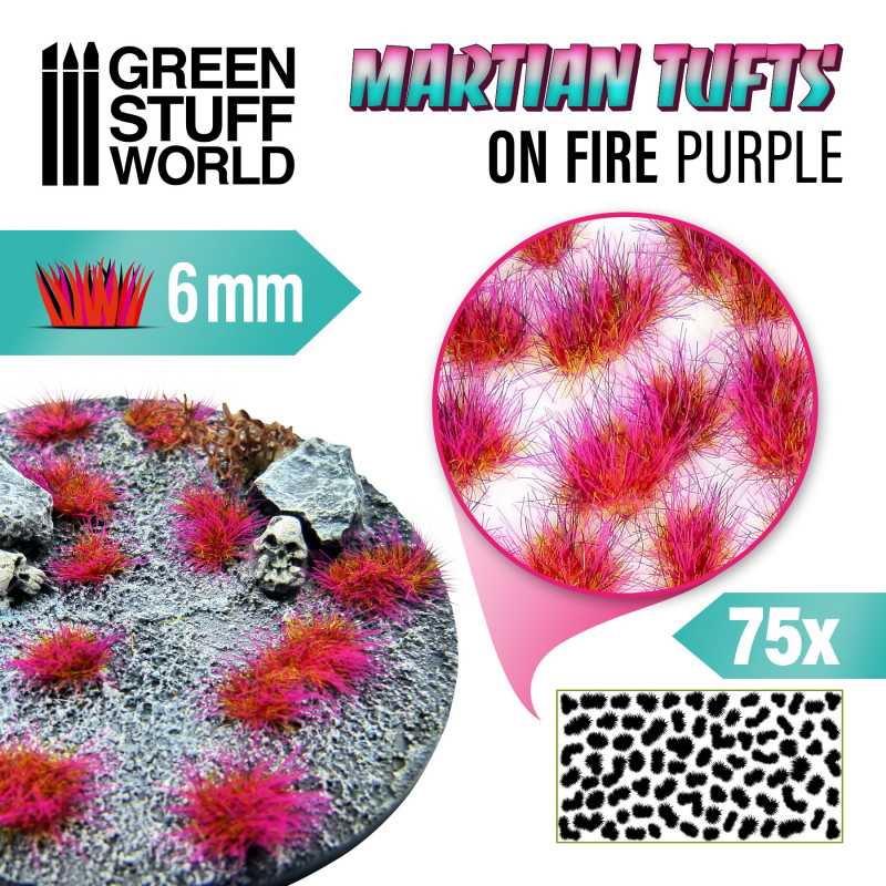 Touffes d'herbe martienne - ON FIRE PURPLE | Touffes Martien Fluorescent