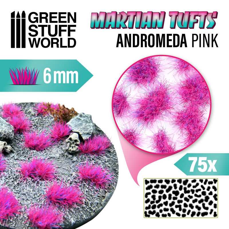 Touffes d'herbe martienne - ANDROMEDA PINK | Touffes Martien Fluorescent