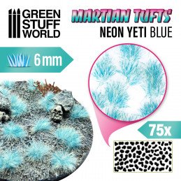 Martian Fluor Tufts - NEON YETI BLUE | Martian Fluor Tufts