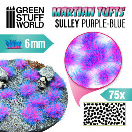 Ciuffi Erba Alien - SULLEY PURPLE-BLUE | Ciuffi Erba Marciane Fluor