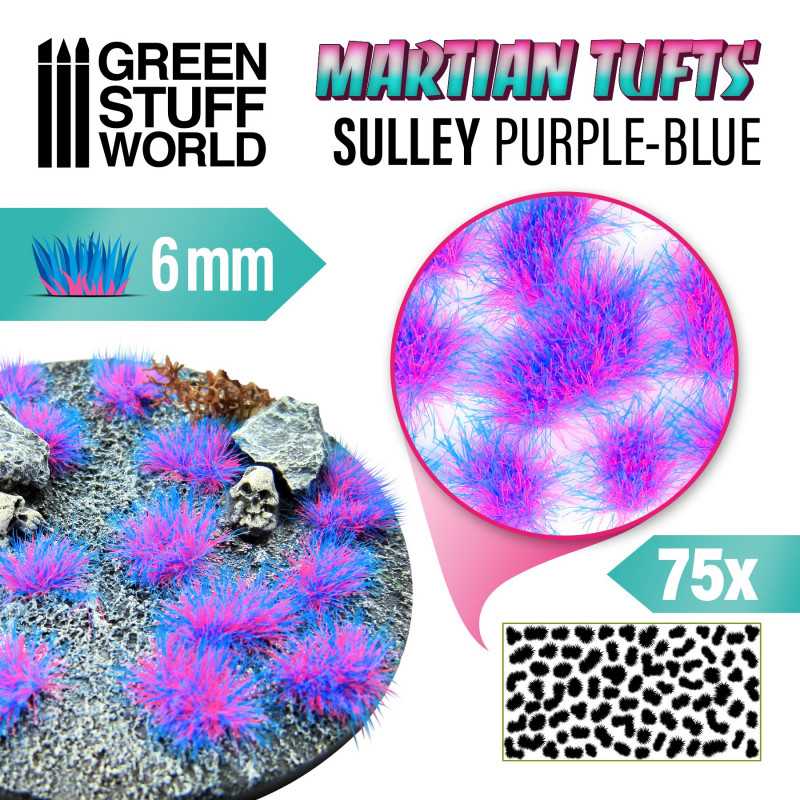 Touffes d'herbe martienne - SULLEY PURPLE-BLUE | Touffes Martien Fluorescent