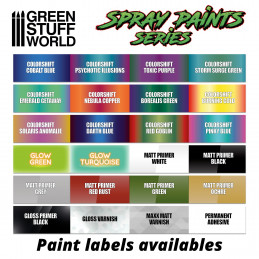 GSW Spray Display Rack - Chamäleonfarben (32 Sprays) | Farbdisplays aus Metall