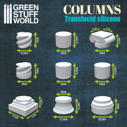 Silikon Texturplatten - Säulen | Gelände silikonformen
