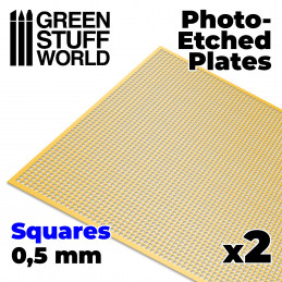 Photo-etched Plates - Small Squares | Photo etch Mesh Plates