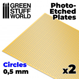 Photo-etched Plates - Small Circles | Photo etch Mesh Plates