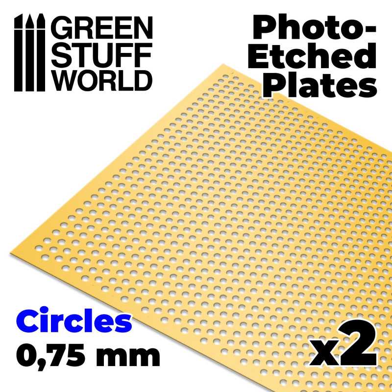 Photo-etched Plates - Medium Circles | Photo etch Mesh Plates