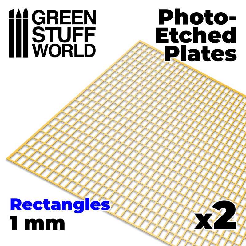 Plaques de Photogravées - Grands Rectangles | Photodécoupe Grille Maille