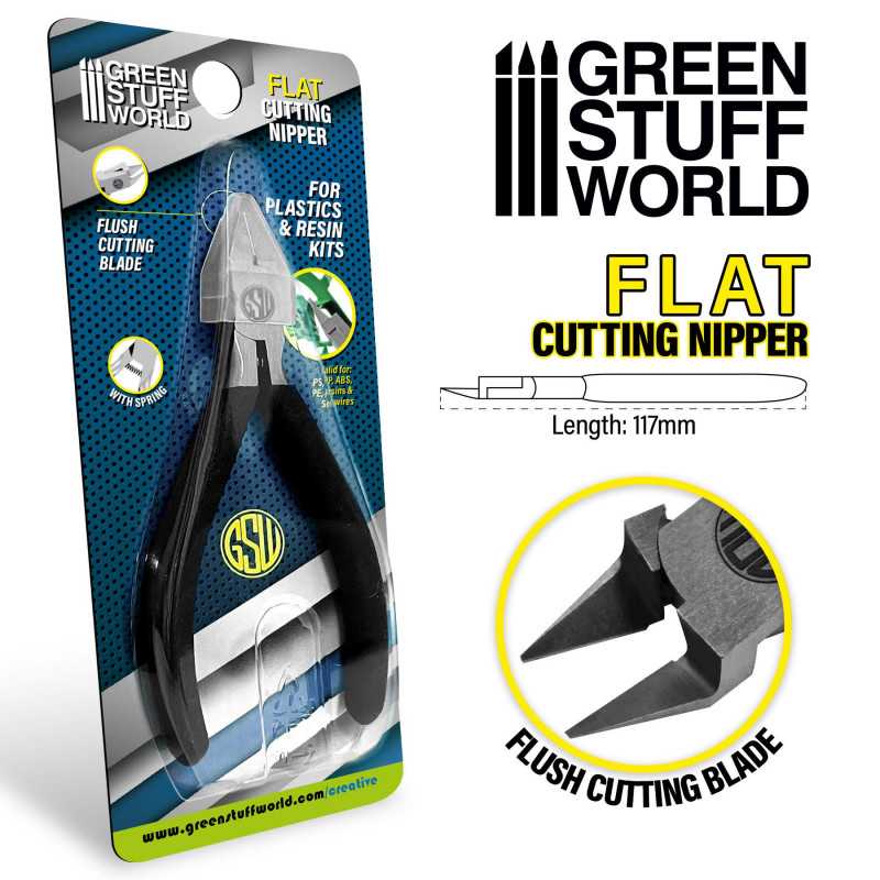 Flat Nose Pliers with Dual-Component Synthetic Handle