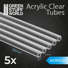 Acrylic Clear Tubes 5 mm | Round Profiles