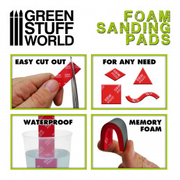 Foam Sanding Pads 600 grit | Flexible Sanding Pads