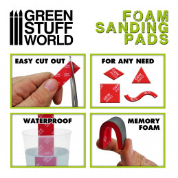 Foam Sanding Pads 2000 grit | Flexible Sanding Pads